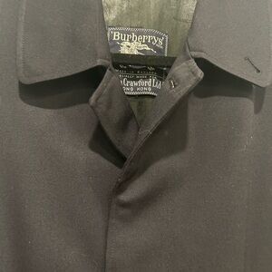 Dark blue Burberry long trench coat. Great condition! Free shipping!